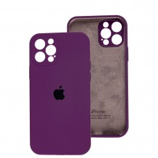 Чехол для iPhone 12 Pro Silicone Slim Full camera purple