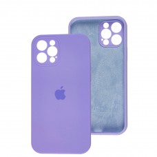 Чехол для iPhone 12 Pro Silicone Slim Full camera light purple