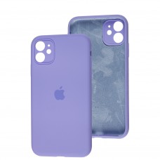 Чохол для iPhone 11 Silicone Slim Full camera light purple