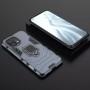 Чехол для Xiaomi Mi 11 Lite Transformer Ring ударопрочный с кольцом серый