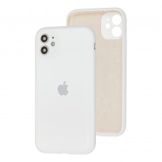 Чохол для iPhone 11 Silicone Slim Full camera білий