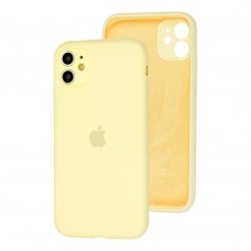 Чохол для iPhone 11 Silicone Slim Full camera mellow yellow