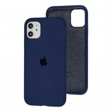 Чохол для iPhone 11 Silicone Slim Full camera midnight blue