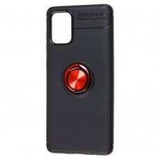 Чехол для Samsung Galaxy A71 (A715) Deen под магнитный держатель черный / красный