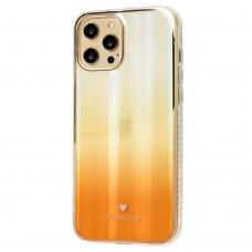 Чохол для iPhone 12 Pro Max Aurora classic glass помаранчевий