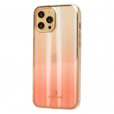 Чохол для iPhone 12 Pro Max Aurora classic glass рожевий