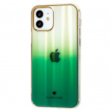 Чехол для iPhone 12 / 12 Pro Aurora classic glass зеленый