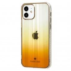 Чохол для iPhone 12 / 12 Pro Aurora classic glass помаранчевий