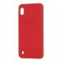 Чехол для Samsung Galaxy A10 (A105) Carbon красный