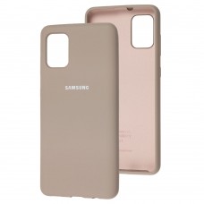 Чехол для Samsung Galaxy A31 (A315) Silicone Full серый / lavender