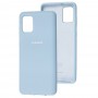 Чехол для Samsung Galaxy A31 (A315) Silicone Full голубой / lilac blue