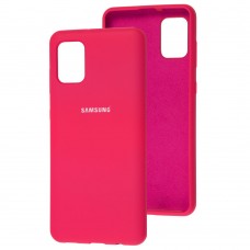 Чохол для Samsung Galaxy A31 (A315) Silicone Full рожевий / barbie pink