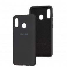 Чехол для Samsung Galaxy A20/A30 Silicone Full серый