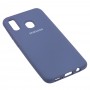 Чохол для Samsung Galaxy A20/A30 Silicone Full лавандовий-сірий