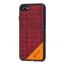 Чехол Befospey для iPhone 7 / 8 плетенка красный