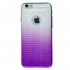 Чехол для iPhone 6 под яблоко градиент фиолетовый