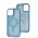Чохол для iPhone 13 Pro Max Space color MagSafe блакитний