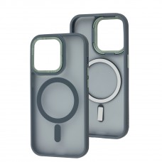 Чехол для iPhone 14 Pro Space color MagSafe серый