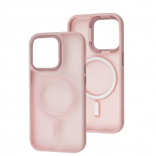 Чехол для iPhone 14 Pro Space color MagSafe розовый