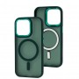 Чехол для iPhone 14 Pro Space color MagSafe зеленый