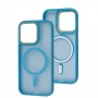 Чохол для iPhone 14 Pro Space color MagSafe блакитний