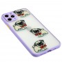 Чохол для iPhone 11 Pro Max Wave Cartoon dogs / light purple