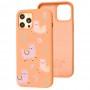 Чохол для iPhone 12 Pro Max Wave Fancy funny llamas / peach