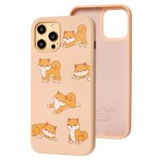 Чохол для iPhone 12 Pro Max Wave Fancy playful cat / pink sand