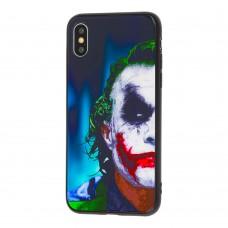 Чехол для iPhone X / Xs glass new "Joker"