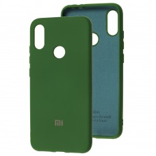 Чехол для Xiaomi Redmi Note 7 Silicone Full зеленый / dark green