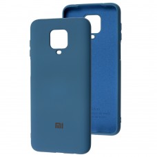 Чехол для Xiaomi Redmi Note 9s / 9 Pro Silicone Full синий / navy blue