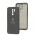 Чехол для Xiaomi Redmi 9 Silicone Full Трезубец серый