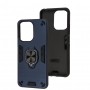 Чохол для Xiaomi Redmi 13C / Poco C65 Military Armor Ring blue