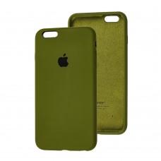 Чохол для iPhone 6 Plus Silicone Full army green