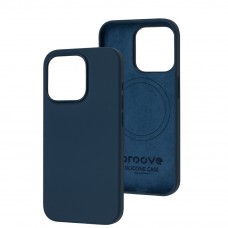 Чохол для iPhone 15 Pro Proove Silicone with MagSafe storm blue