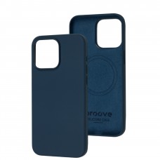 Чохол для iPhone 15 Pro Max Proove Silicone with MagSafe storm blue