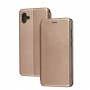 Чохол книжка Premium для Samsung Galaxy A04 (A045) рожево-золотистий
