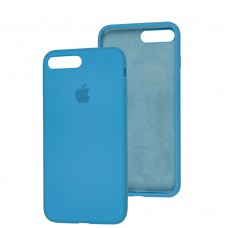 Чехол для iPhone 7 Plus / 8 Plus Silicone Full голубой / blue