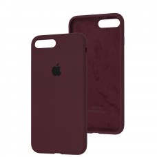 Чохол для iPhone 7 Plus / 8 Plus Silicone Full бордовий / plum