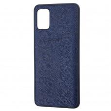 Чехол для Samsung Galaxy A51 (A515) Leather cover синий