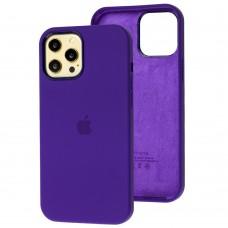 Чехол для iPhone 12 Pro Max Full Silicone case purple