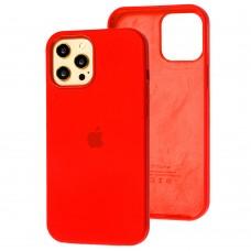 Чехол для iPhone 12 Pro Max Full Silicone case red