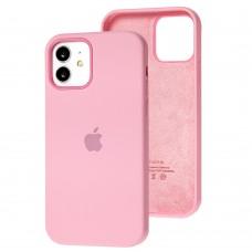 Чехол для iPhone 12 / 12 Pro Full Silicone case pink