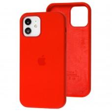 Чехол для iPhone 12 / 12 Pro Full Silicone case red