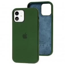 Чехол для iPhone 12 / 12 Pro Full Silicone case pinery green