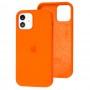Чохол для iPhone 12 / 12 Pro Full Silicone case apricot orange