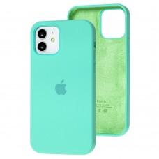 Чехол для iPhone 12 / 12 Pro Full Silicone case ice sea blue 