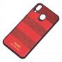 Чехол для Samsung Galaxy M20 (M205) woto с блестками красный