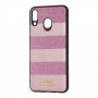 Чохол для Samsung Galaxy M20 (M205) woto з блискітками рожевий