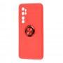 Чохол для Xiaomi Mi Note 10 Lite Deen ColorRing із кільцем червоний
